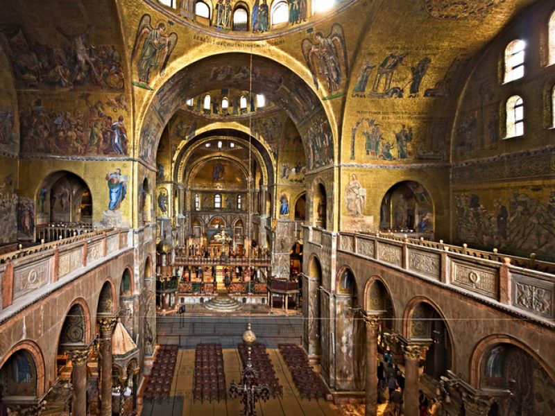 Interior of Basilica di San Marco, Venice, Italy